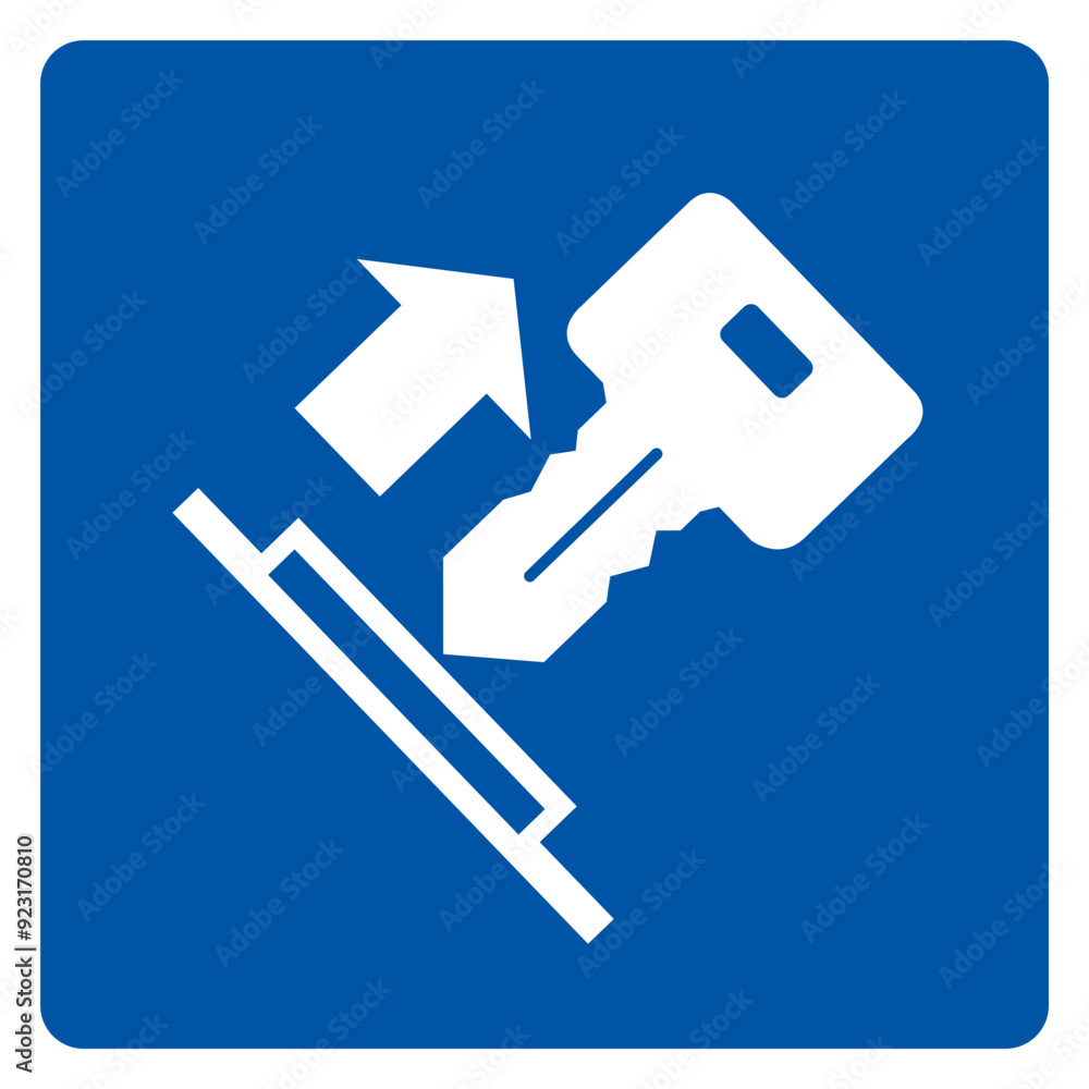 Pull Key Symbol Sign, Vector Illustration, Isolate On White Background Label. EPS10 Pull Key Symbol Sign, Vector Illustration, Isolate On White Background Label. EPS10