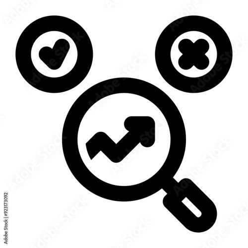ab testing, seo testing, seo evaluation, split testing, seo, search engine optimization, testing outline icon