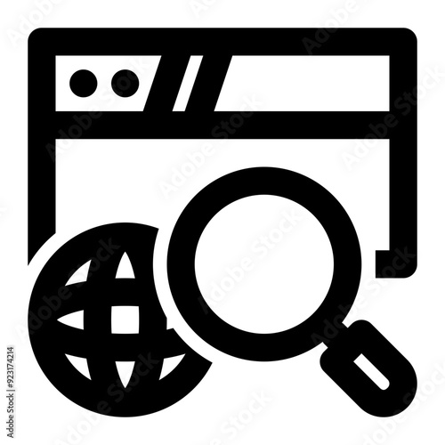 website search, web search, search engine, seo, internet, web, searching, browser, browsing outline icon