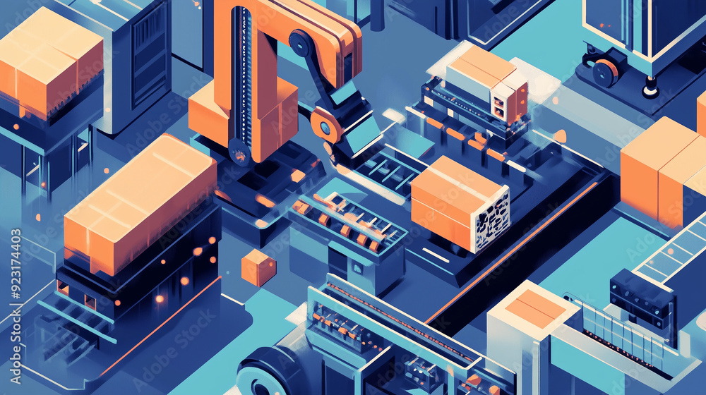 AI-Driven Smart Manufacturing Plant Producing Complex Products with Precision AI-Driven Smart Manufacturing Plant Producing Complex Products with Precision