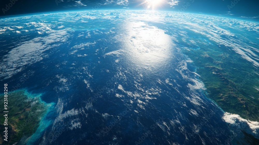 Fototapeta premium Earth from Space: A Majestic View