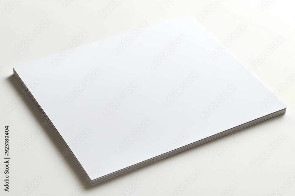 Blank A4 Paper Mockup on Isolated Background created with Generative AI Blank A4 Paper Mockup on Isolated Background created with Generative AI