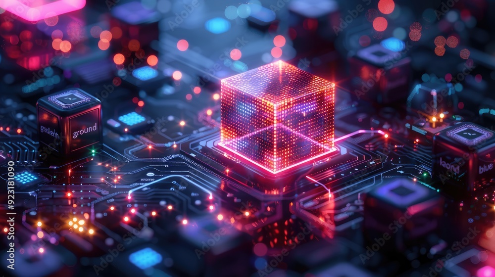 Concept Real Estate property investments or REIT, copy space, Vibrant Cityscape Illuminated by Bright Lights Concept Real Estate property investments or REIT, copy space, Vibrant Cityscape Illuminated by Bright Lights