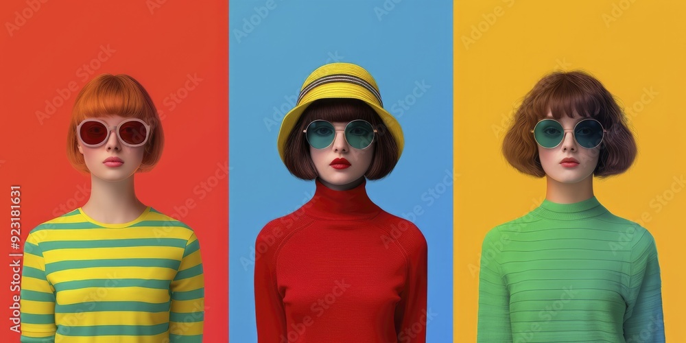 quirky trendy profiles, showcasing unique and stylish individuals, ideal for modern and artistic themes quirky trendy profiles, showcasing unique and stylish individuals, ideal for modern and artistic themes