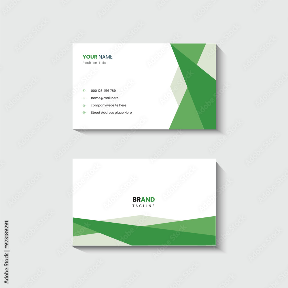 Naklejka premium Modern and Clean Business Card Design Template
