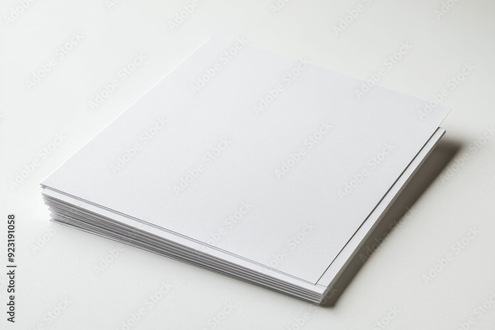 Blank A4 Paper Mockup on Isolated Background created with Generative AI Blank A4 Paper Mockup on Isolated Background created with Generative AI
