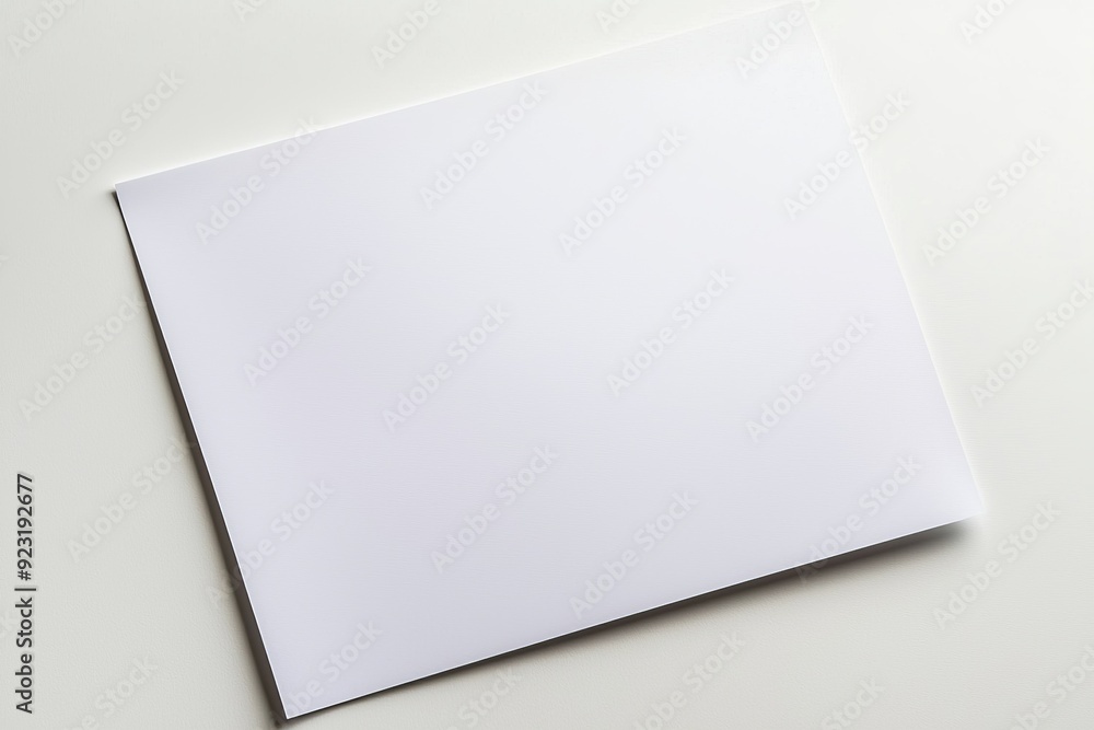 Blank A4 Paper Mockup on Isolated Background created with Generative AI Blank A4 Paper Mockup on Isolated Background created with Generative AI