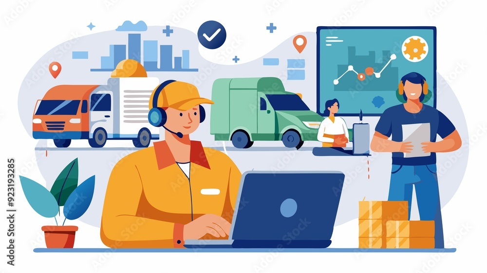 Dispatchers analyze delivery data, assign routes strategically, and adapt schedules based on real-time traffic, ensuring drivers have the information they need to deliver on time, every time. Dispatchers analyze delivery data, assign routes strategically, and adapt schedules based on real-time traffic, ensuring drivers have the information they need to deliver on time, every time.