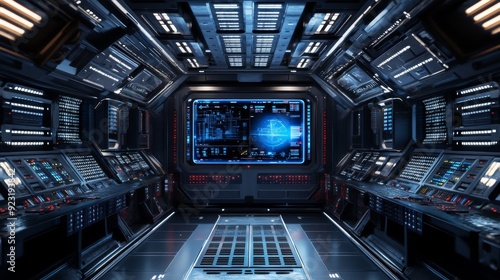 Futuristic Spaceship Interior