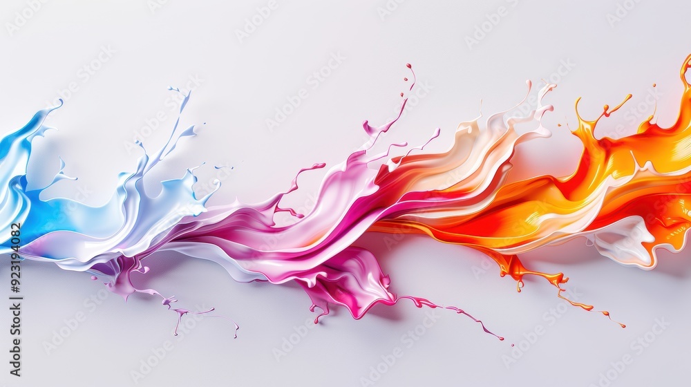 Abstract artwork with intricate electric and neon effects, blending light and color against a plain white background for a modern aesthetic. Abstract artwork with intricate electric and neon effects, blending light and color against a plain white background for a modern aesthetic.