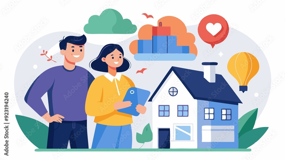 A couple discussing home features, highlighting the personalization and emotional investment that goes into building their future together. A couple discussing home features, highlighting the personalization and emotional investment that goes into building their future together.