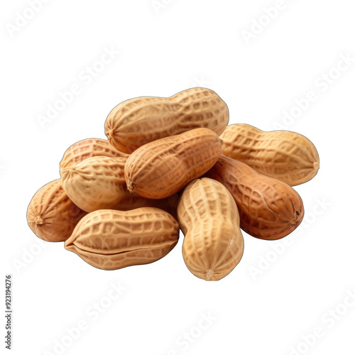 peanuts isolated on transparent background