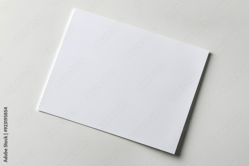 Blank A4 Paper Mockup on Isolated Background created with Generative AI Blank A4 Paper Mockup on Isolated Background created with Generative AI