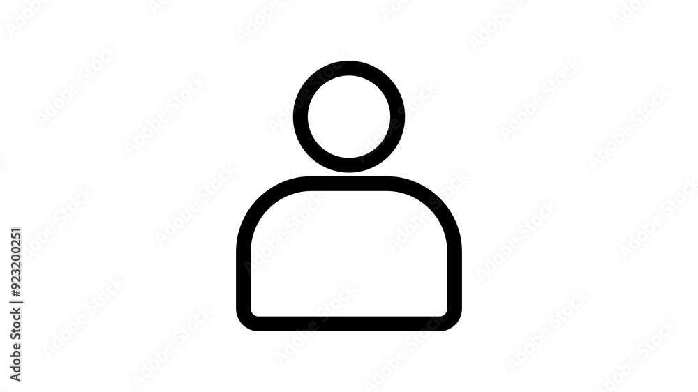 User profile account. Profile icon animation. Man profile icon. User profile account. Profile icon animation. Man profile icon.