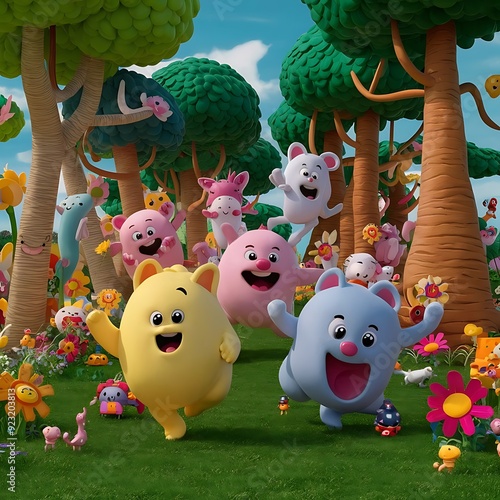 easter bunny with eggs