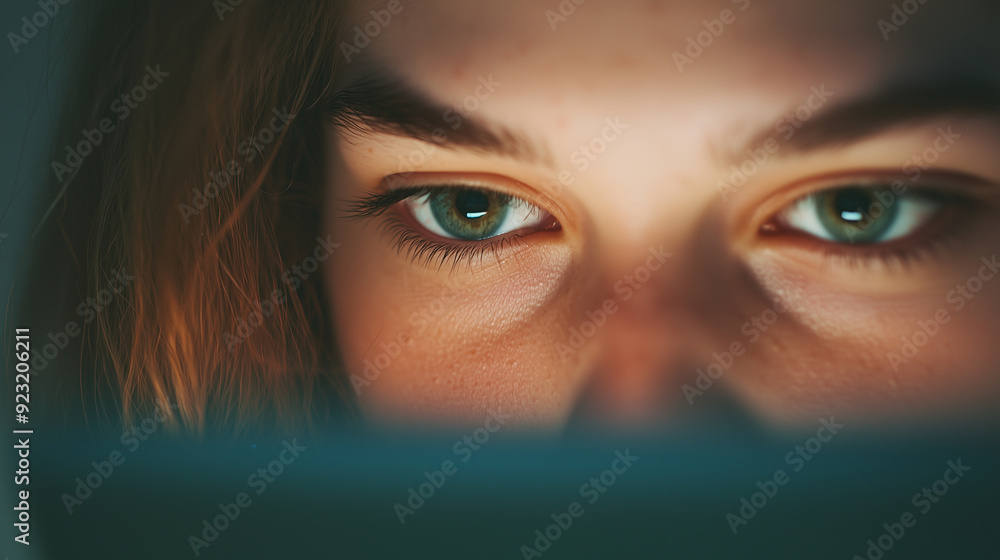 A young woman is depicted in a close-up portrait, her expression full of disbelief as she stares at her smartphone, highlighting the unexpected and surprising nature of what she's A young woman is depicted in a close-up portrait, her expression full of disbelief as she stares at her smartphone, highlighting the unexpected and surprising nature of what she's