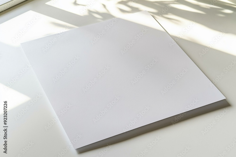 Blank A4 Paper Mockup on Isolated Background created with Generative AI Blank A4 Paper Mockup on Isolated Background created with Generative AI