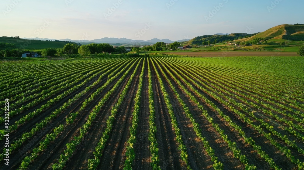 Sustainable farming with diverse crops and solar irrigation under a clear sky Sustainable farming with diverse crops and solar irrigation under a clear sky