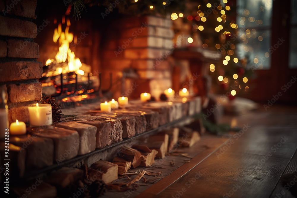 Brick fireplace Brick fireplace