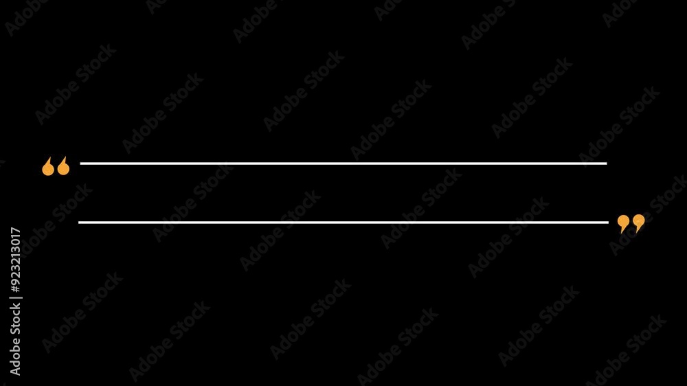 Animated text frame white on black background 4K video Animated text frame white on black background 4K video