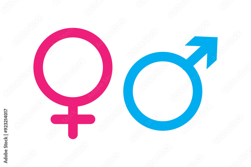 Male and female symbols Gender symbols. Men and Women sign. Male and female symbols Gender symbols. Men and Women sign.