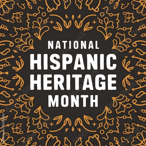 Hispanic Heritage Month Poster celebrating culture Background photo