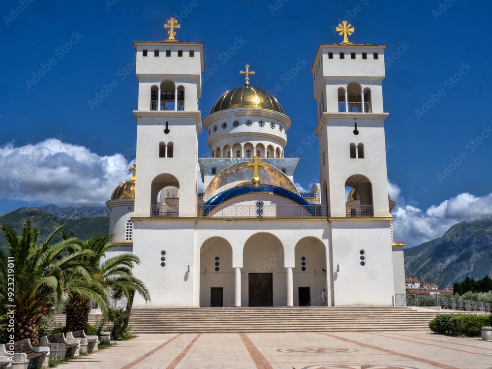 Beautiful Orthodox church in Podgorica, Montenegro