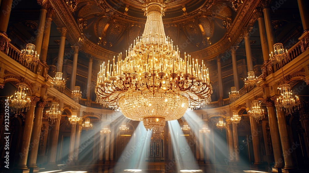 A beautifully ornate living room, where opulence meets comfort, making every gathering an affair to remember under the sparkling chandeliers-2 A beautifully ornate living room, where opulence meets comfort, making every gathering an affair to remember under the sparkling chandeliers-2