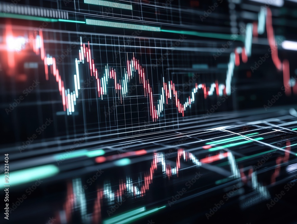 Elegant financial graph showing market trends, fluctuations, and analysis on a sleek digital background. Elegant financial graph showing market trends, fluctuations, and analysis on a sleek digital background.