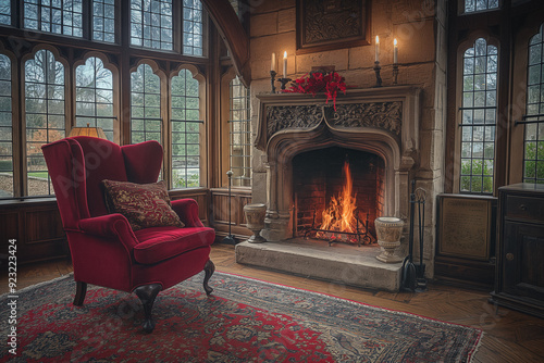Vintage fireplace