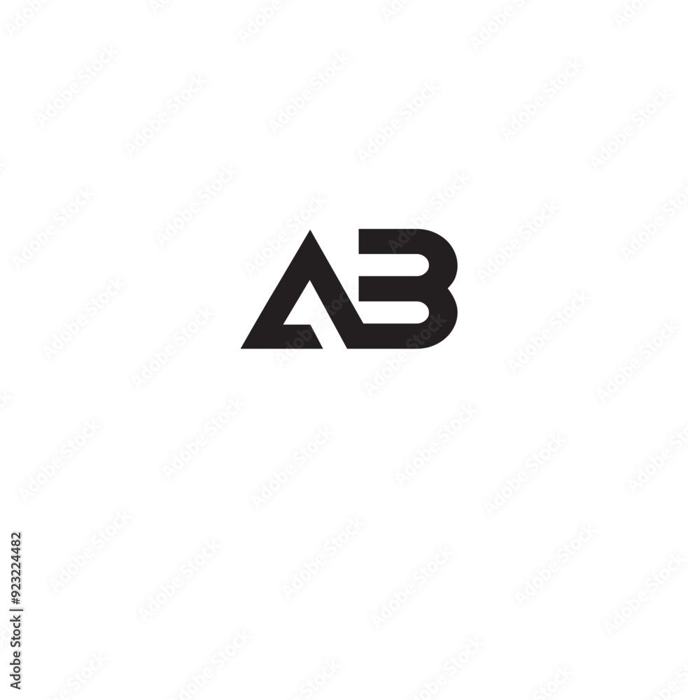 Fototapeta premium AB Letter logo Design Template Vector. Modern letters A B, A&B Alphabet icon
