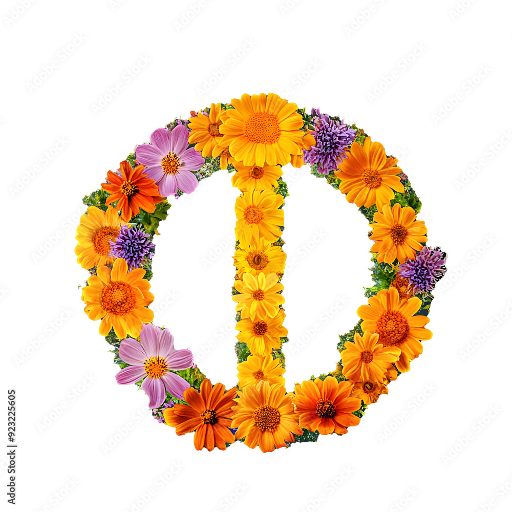 Peace flower symbol Peace flower symbol