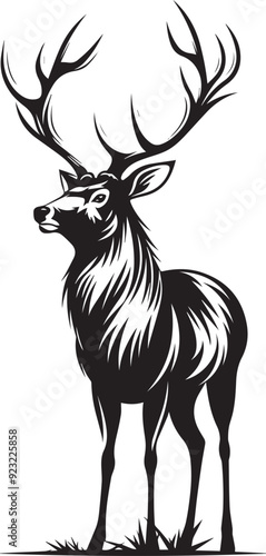 silhouette of a deer