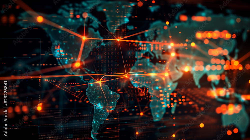a global business financial network scene with interconnected nodes representing various digital transactions and financial institutions a global business financial network scene with interconnected nodes representing various digital transactions and financial institutions