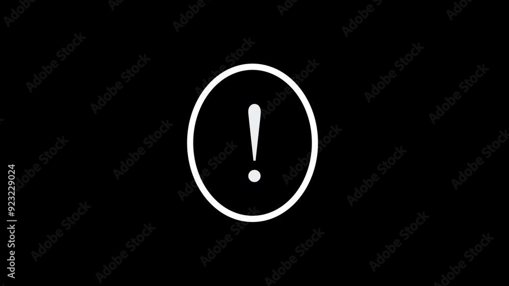 exclamation mark,
question mark or Exclamatory icon on black background with looping animation. confused icon, attention, information mark, confused dizzy. exclamation mark,
question mark or Exclamatory icon on black background with looping animation. confused icon, attention, information mark, confused dizzy.