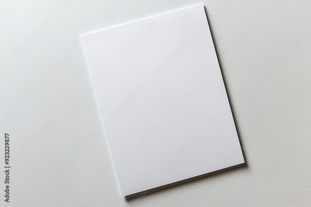 Blank A4 Paper Mockup on Isolated Background created with Generative AI Blank A4 Paper Mockup on Isolated Background created with Generative AI