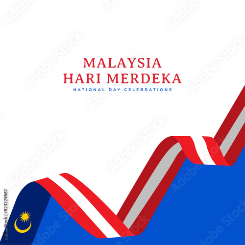 Malaysia merdeka design template. Malaysia flag for celebrations