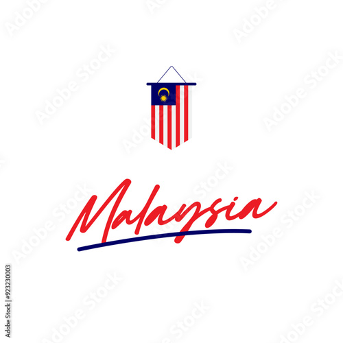 Malaysia merdeka design template. Malaysia flag for celebrations