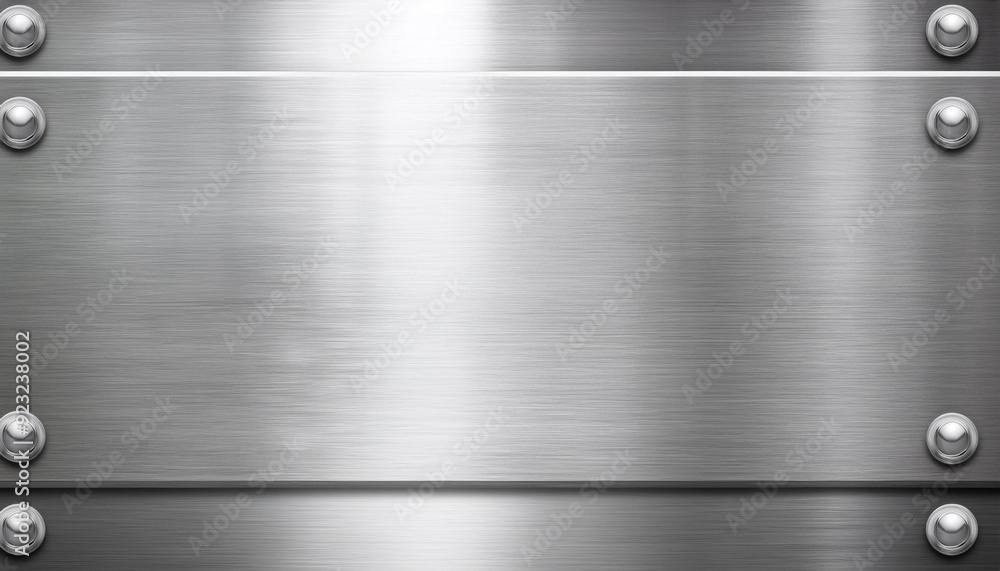 Obraz premium Aluminum metal texture background with an empty place for inscription