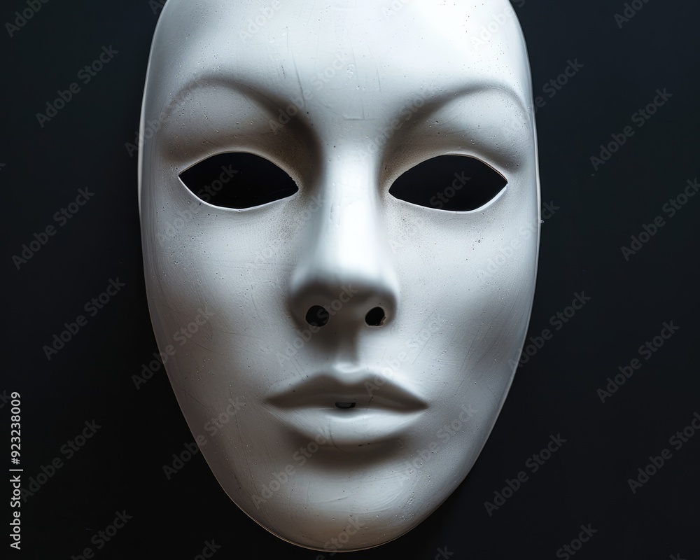White emotionless mask White emotionless mask