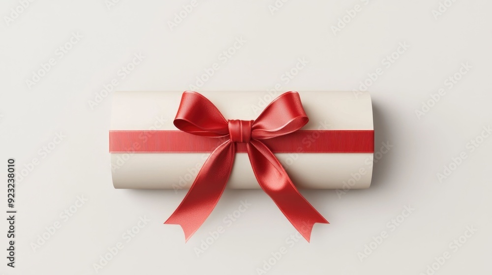 3D of an Education Icon Featuring a Graduation Scroll with Ribbon Isolated on a White Background Symbolizing Academic Achievement Success and Learning 3D of an Education Icon Featuring a Graduation Scroll with Ribbon Isolated on a White Background Symbolizing Academic Achievement Success and Learning