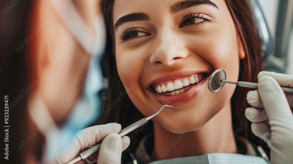 The Dentist Examining Teeth The Dentist Examining Teeth