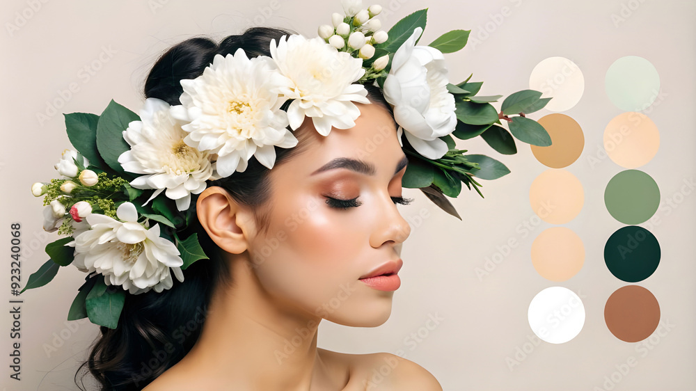 Fototapeta premium choose a harmonious yet ethereal color palette