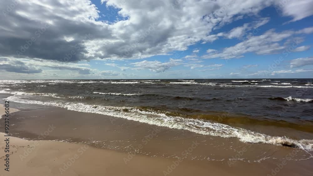 baltic sea beach summer waves baltic sea beach summer waves