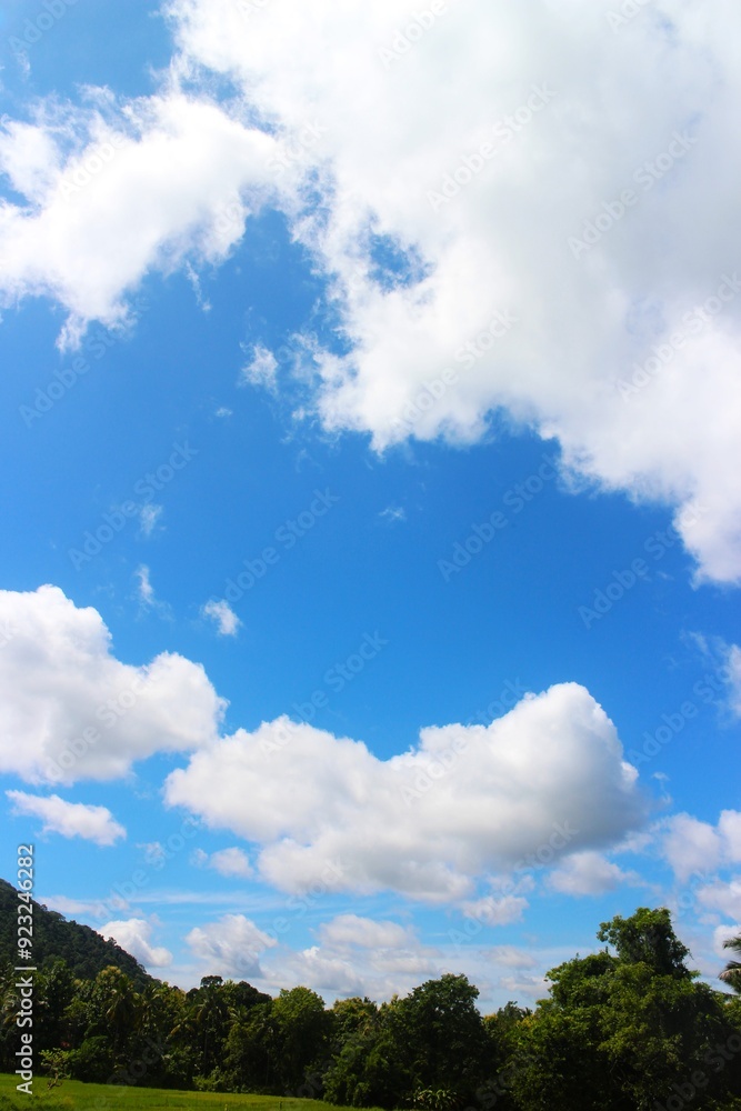 Blue sky and cloud with green mountain. Blue sky and cloud with green mountain.
