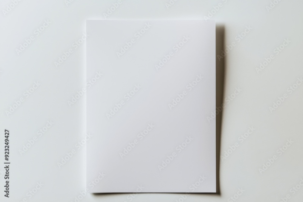 Blank A4 Paper Mockup on Isolated Background created with Generative AI Blank A4 Paper Mockup on Isolated Background created with Generative AI