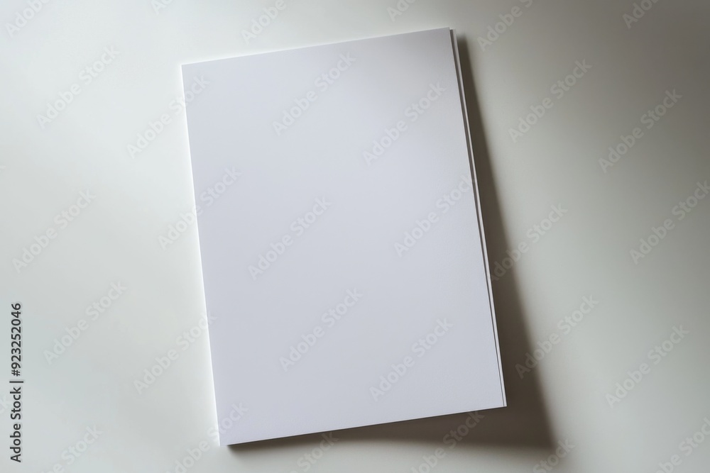 Blank A4 Paper Mockup on Isolated Background created with Generative AI Blank A4 Paper Mockup on Isolated Background created with Generative AI