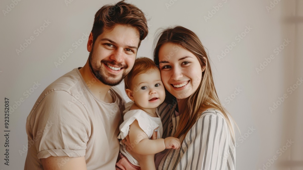The family with baby boy The family with baby boy