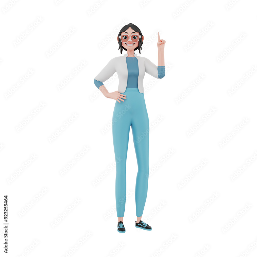 3d render character businesswoman illustration 3d render character businesswoman illustration