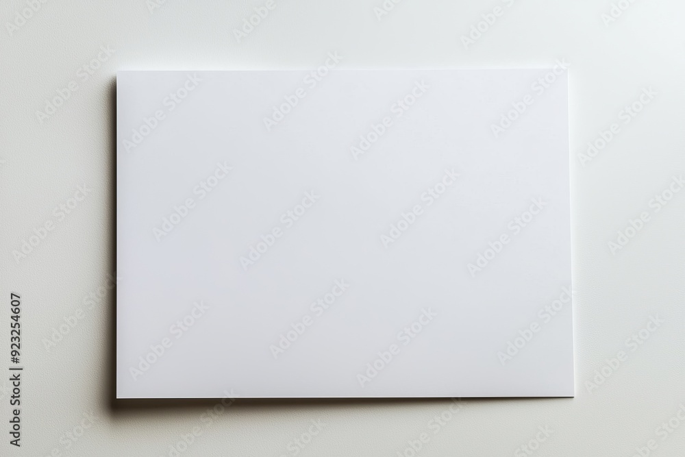 Blank A4 Paper Mockup on Isolated Background created with Generative AI Blank A4 Paper Mockup on Isolated Background created with Generative AI